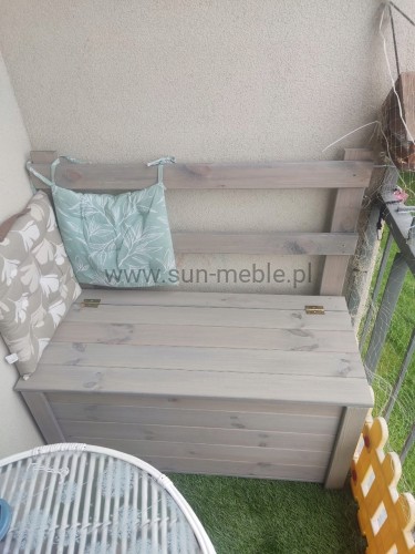 ŁAWKA PRZYKŁADOWA REALIZACJA KOLOR SZARY