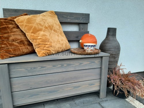 ŁAWKA PRZYKŁADOWA REALIZACJA KOLOR ANTRACYT SZARY