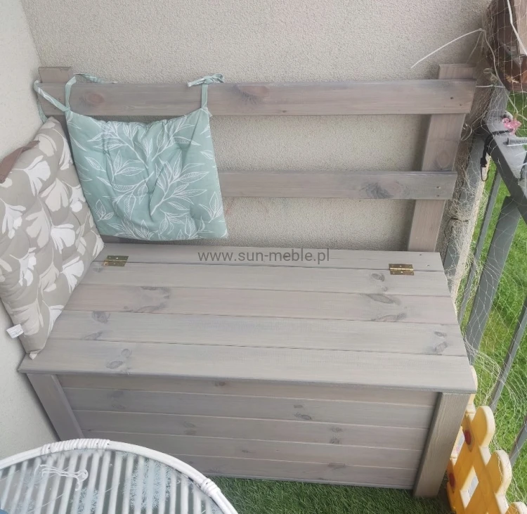 ŁAWKA PRZYKŁADOWA REALIZACJA KOLOR SZARY